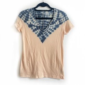 Urban Outfitters Peach and Blue Tie Dye Tee - 3 for $15